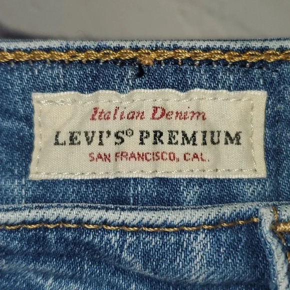 Levi’s Premium 721 Womens High Rise Skinny Jeans Size 25 - Picture 11 of 12